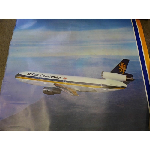 758 - Airline memorabilia including a Concorde stationery wallet, Pan Am, British Airways and three Benson... 