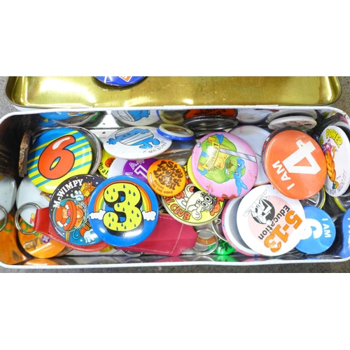 778 - A collection of children's pin badges