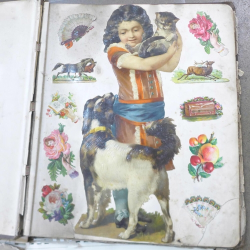 792 - A Victorian album of scraps, an In Commemoration of Queen Victoria's Record Reign, Four Magnificent ... 