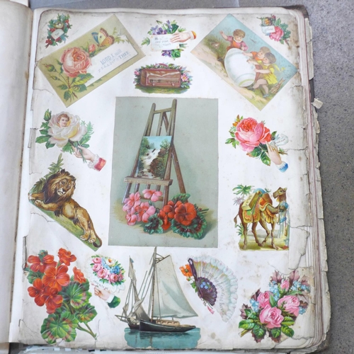 792 - A Victorian album of scraps, an In Commemoration of Queen Victoria's Record Reign, Four Magnificent ... 