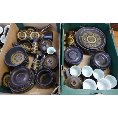 807 - A large collection of Denby Arabesque tea and dinnerwares