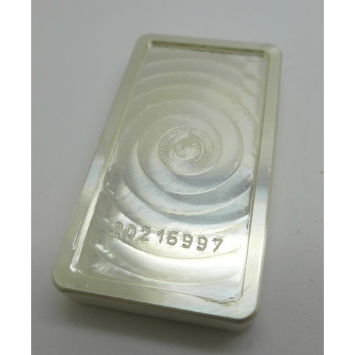 877 - A 10 Troy Ounce 999 fine silver stacker marked Scottsdale Silver