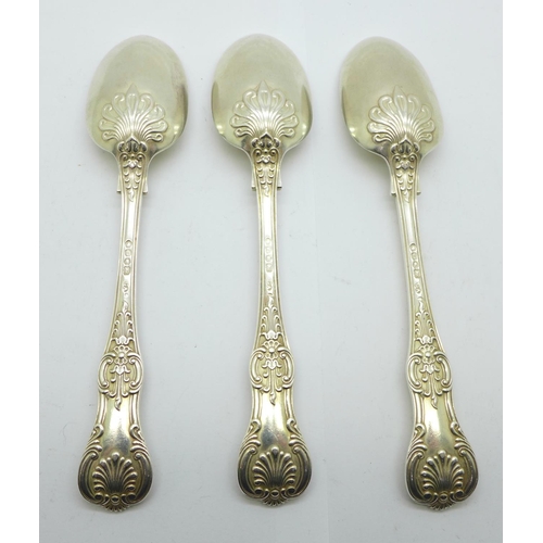 884 - Three Victorian silver spoons by George Adams, London 1862, 192g