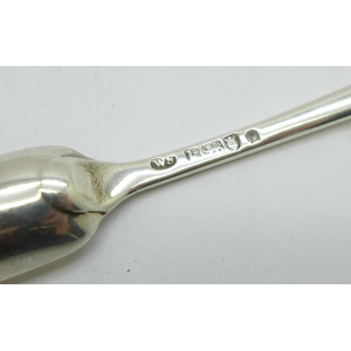 889 - A George IV silver marrow scoop, London 1825, 42g