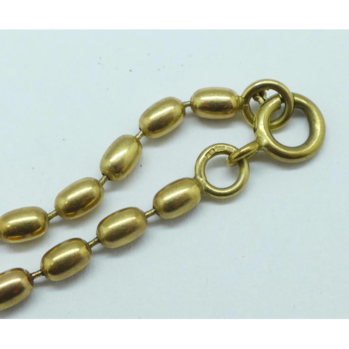 946 - A 9ct gold bracelet, a/f, 5.5g