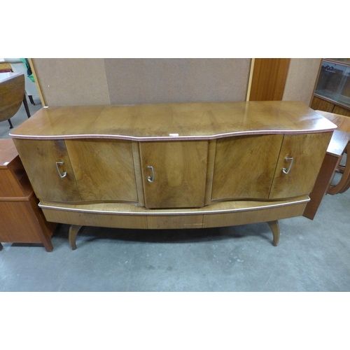 160 - A Beautility walnut metamorphic cocktail sideboard