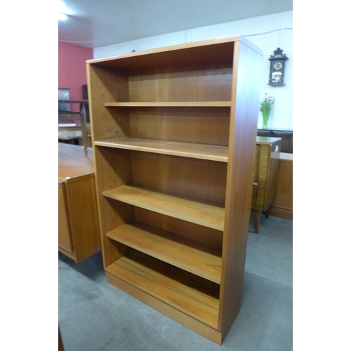 184 - A teak open bookcase