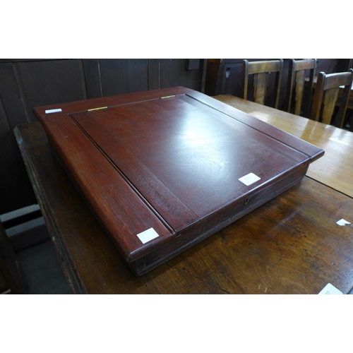 273 - A mahogany writing slope