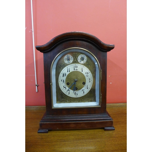 78 - A 19th century German Junghans mahogany bracket clock