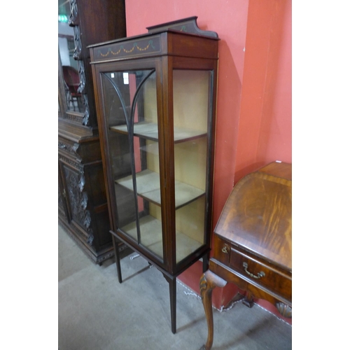 73 - An Edward VII painted mahogany display cabinet