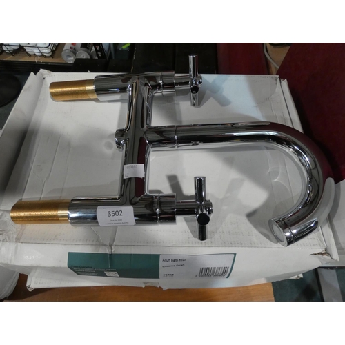 3368 - A chrome finish Marden bath filler mixer tap (10504) RRP £249.99