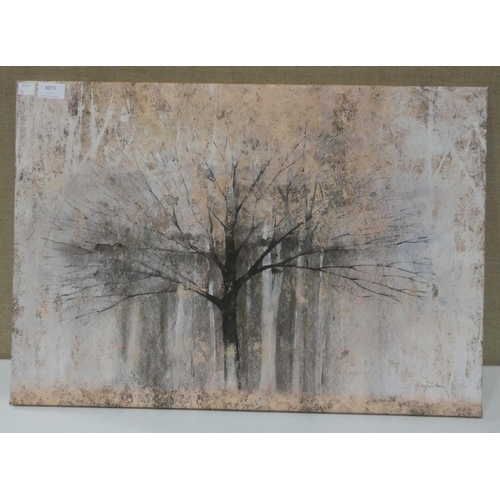 3073 - An Autumn Tree print on canvas (67 x 46cm) * this lot is subject to VAT