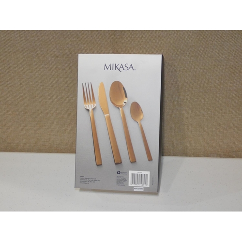 3142 - A Mikasa gold Diseno cutlery set * this lot is subject to VAT