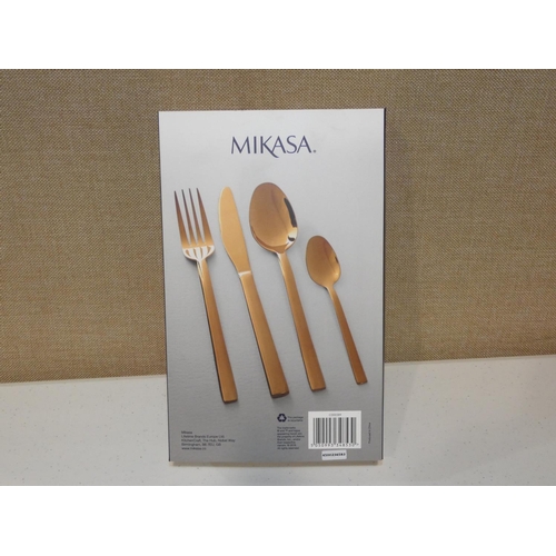 3143 - A Mikasa gold Diseno cutlery set * this lot is subject to VAT