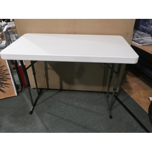 3208 - A Lifetime height adjustable folding table (122 x 60cm table top) * this lot is subject to VAT