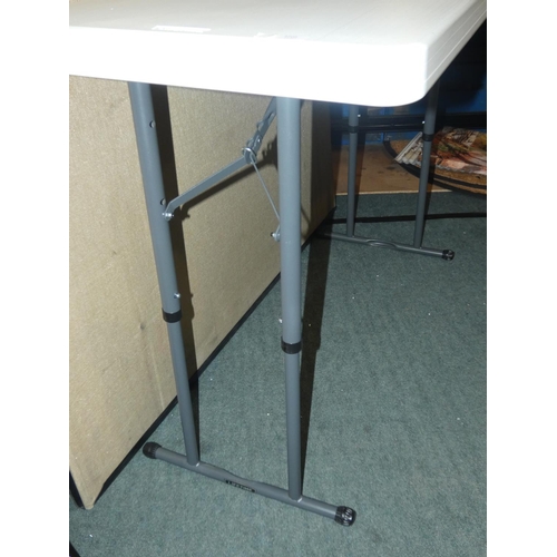 3208 - A Lifetime height adjustable folding table (122 x 60cm table top) * this lot is subject to VAT