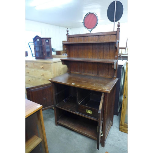 275b - A Victorian Gothic Revival oak dresser