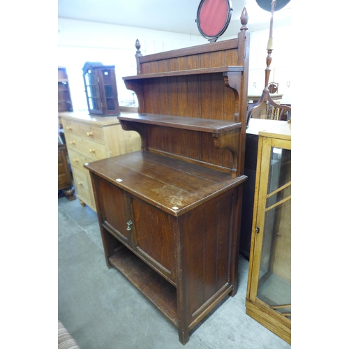 275b - A Victorian Gothic Revival oak dresser