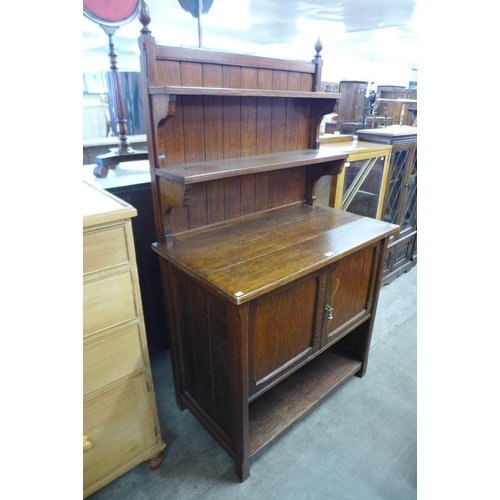 275b - A Victorian Gothic Revival oak dresser