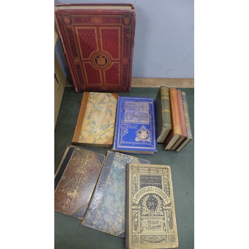 1192 - Two boxes of antiquarian and later books, including Lady of the Lake by Walter Scott printed by Jame... 