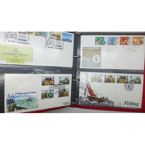 670 - Stamps; 52 GB first day covers from January 1978 to November 1984, all with better non bureau postma... 