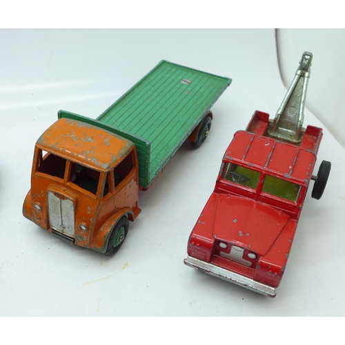 676 - Ten Dinky Toys model vehicles and one Corgi Toys vehicle