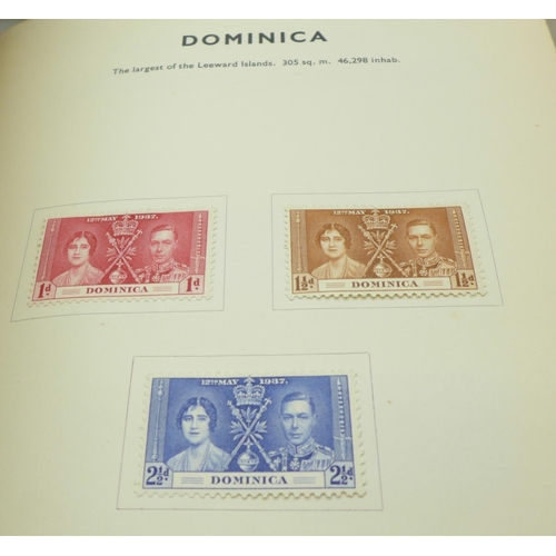 680 - Stamps; omnibus issues, including printed albums with mint stamps for 1937 Coronation, 1953 Coronati... 