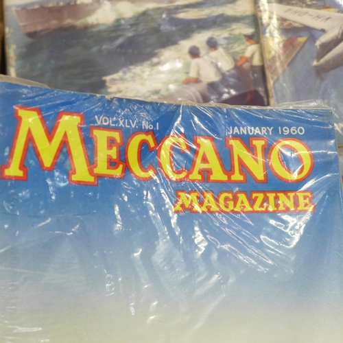 687 - Meccano Magazines; eleven years-1948 to 1951, 1953, 1955, and 1956 to 1960