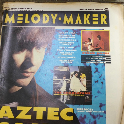 698 - Pop music; Melody Maker magazines 1990-91 (74)