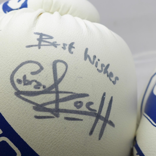 700 - A pair of Hatton boxing gloves, each signed by Carl Froch