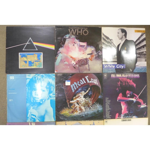 701 - Twelve rock LP records including Pink Floyd, Queen, The Who, Free, etc.