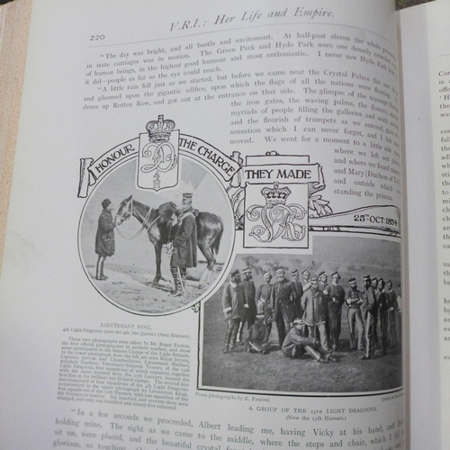 753 - Three volumes; Queen Victoria, Her Life and Empire printed by Marquis of Lorne, English Mechanic, Mi... 