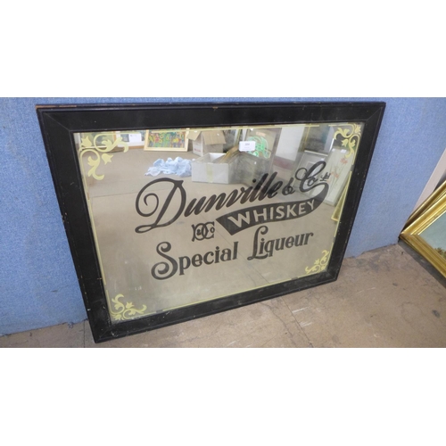 427 - A Dunville & Co. Whiskey Special Liqueur advertising mirror