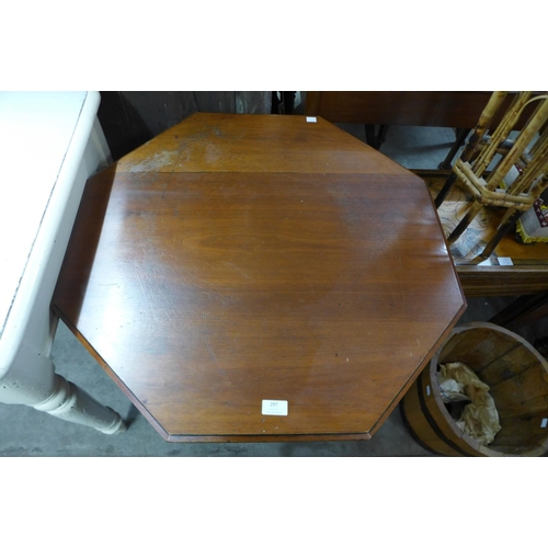 360 - An Edward VII walnut octagonal occasional table