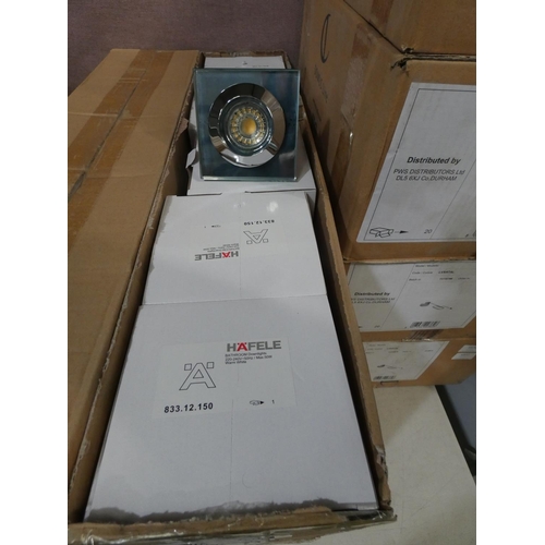 3362 - Hafele bathroom downlights (x5)