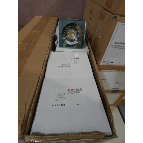 3363 - Hafele bathroom downlights (x5)