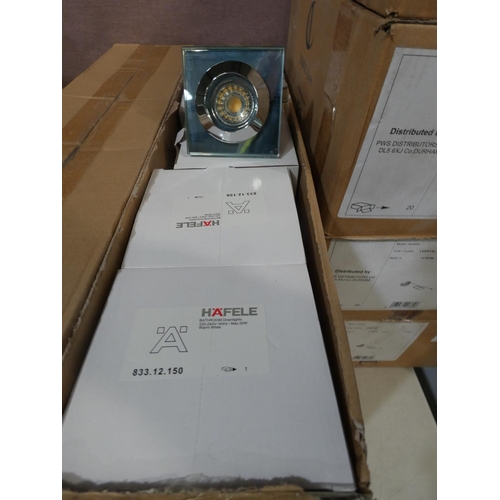 3364 - Hafele bathroom downlights (x5)