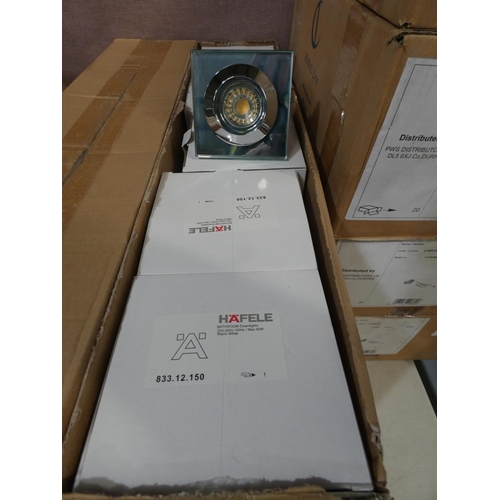 3365 - Hafele bathroom downlights (x5)