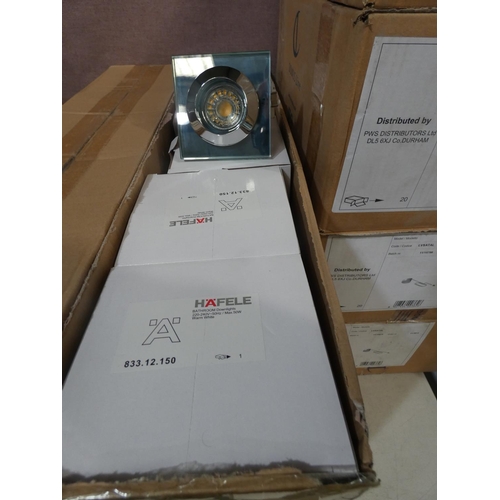 3367 - Hafele bathroom downlights (x5)