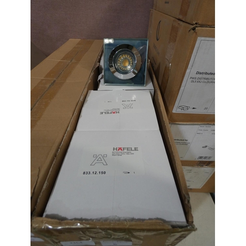 3369 - Hafele bathroom downlights (x5)