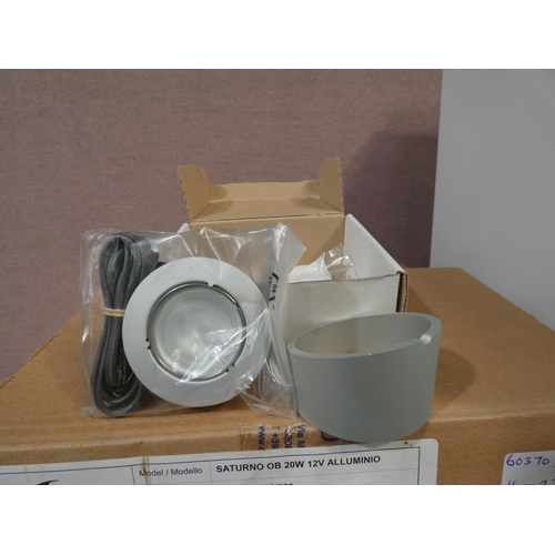 3371 - Saturno aluminium 12v downlights (x10)