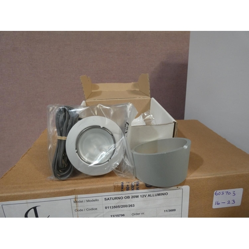 3372 - Saturno aluminium 12v downlights (x10)