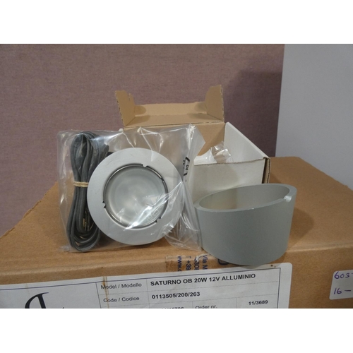 3373 - Saturno aluminium 12v downlights (x10)