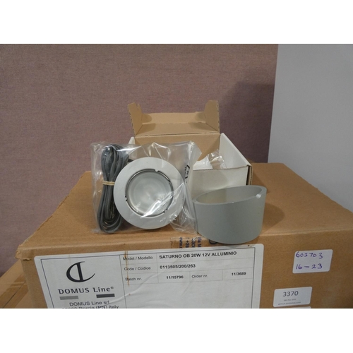 3374 - Saturno aluminium 12v downlights (x10)