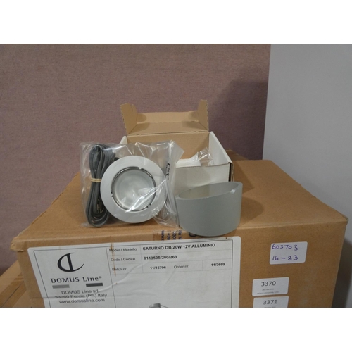 3376 - Saturno aluminium 12v downlights (x10)