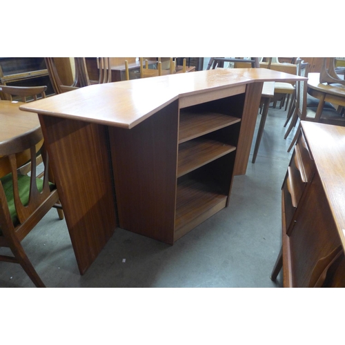 121 - A G-Plan Fresco teak drop leaf bar