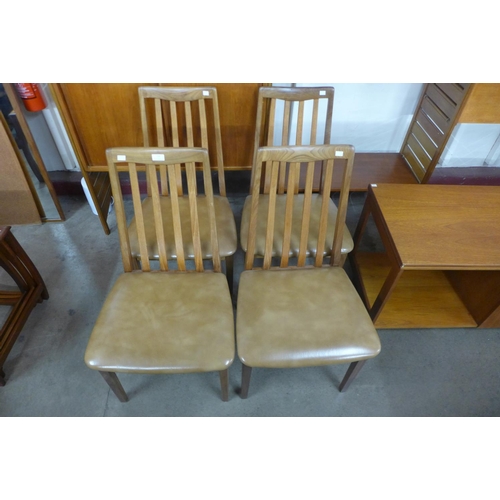 128 - A set of four G-Plan Fresco teak dining chairs