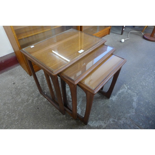 135 - A teak nest of tables