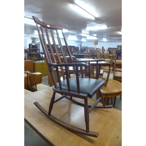 149 - An afromosia rocking chair