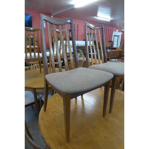 190 - A G-Plan Fresco teak extending dining table and six chairs